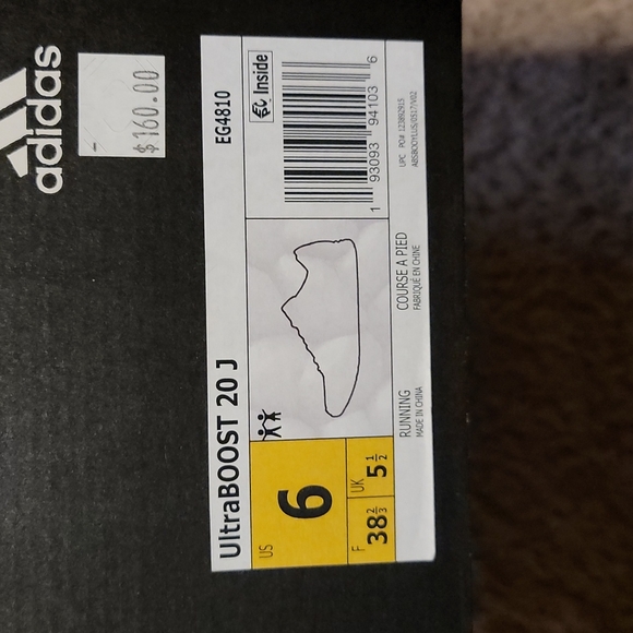 Adidas Ultraboost with holographic Sole Sz Y6/W7.5 - Picture 5 of 5